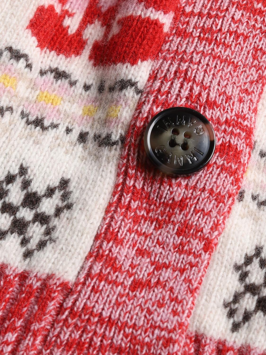 GANNI CÁRDIGAN: Jersey mujer Ganni, Rojo - Img 5