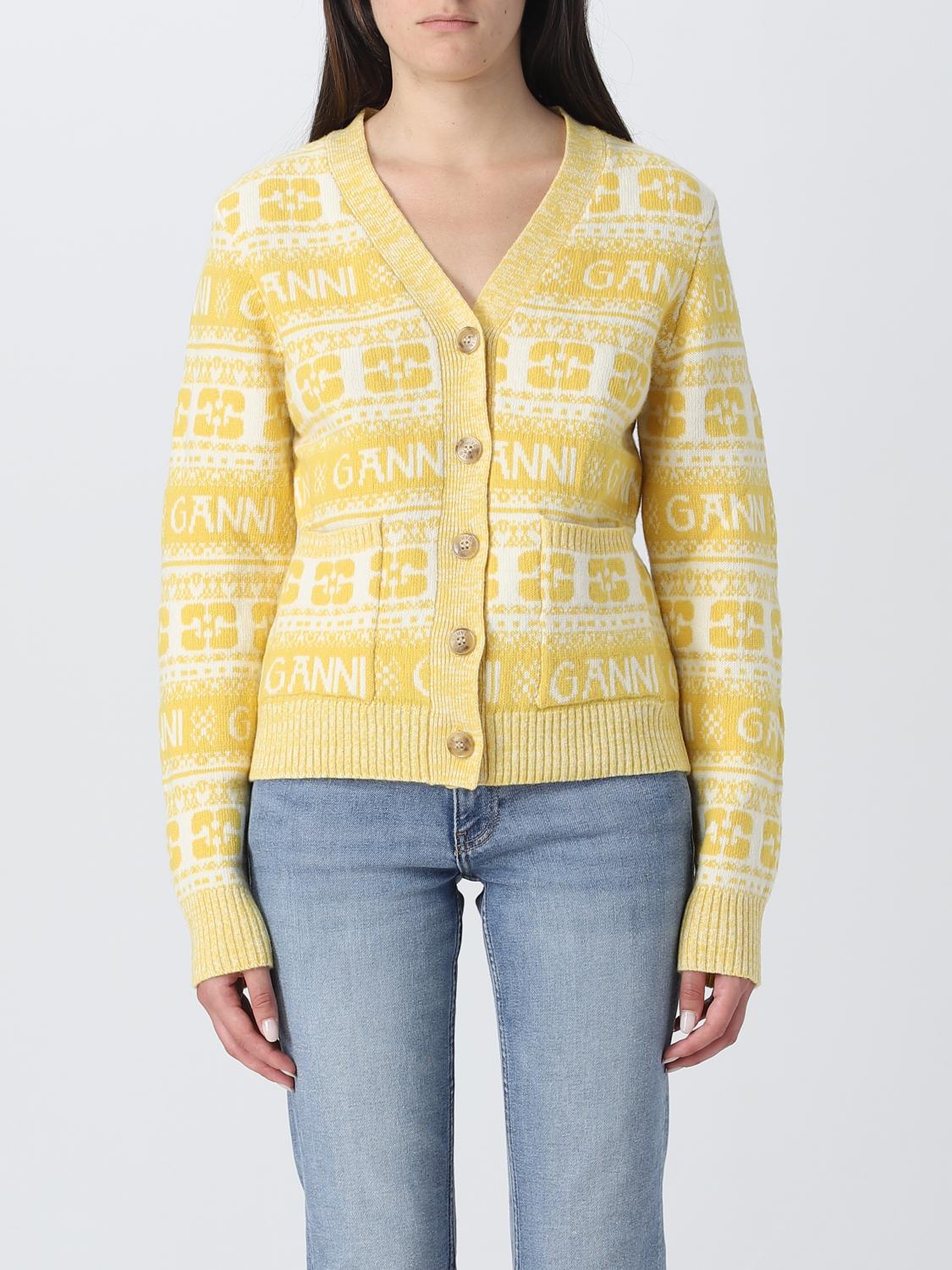 Ganni セーター レディース - イエロー | K1901 | GIGLIO.COM