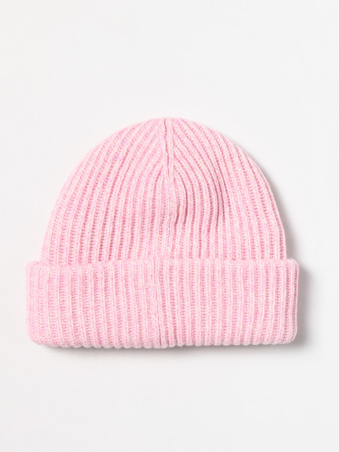 GANNI CAPPELLO: Cappello Ganni in misto lana riciclata, Rosa - Img 2