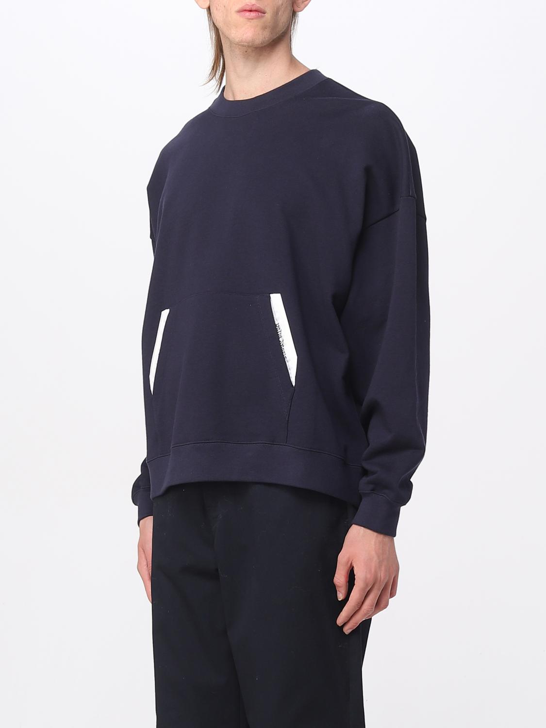 PALM ANGELS SWEATSHIRT: Palm Angels cotton sweatshirt, Blue - Img 4