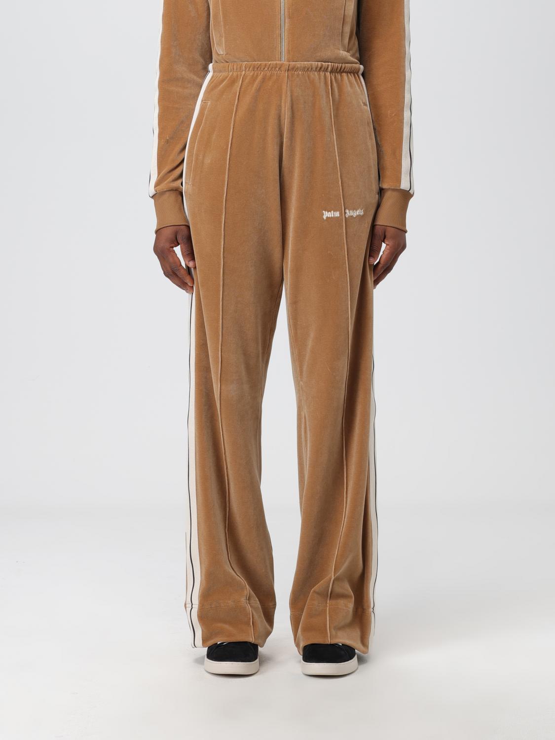 パンツ PALM ANGELS Women Straight Pants PWCJ010F23FAB0026103 Beige BEIGE TRACK PANTS in neutrals - Palm Angels® Official