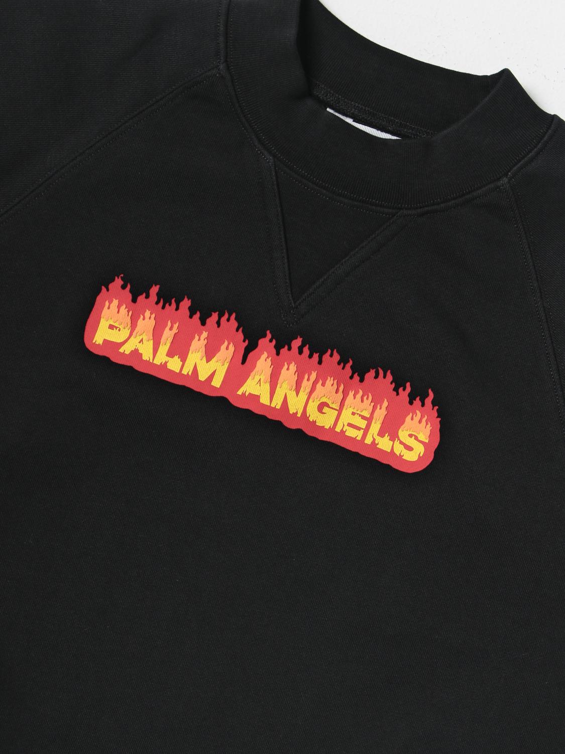 PALM ANGELS 스웨터: 스웨터 남아 Palm Angels, 블랙 - Img 3