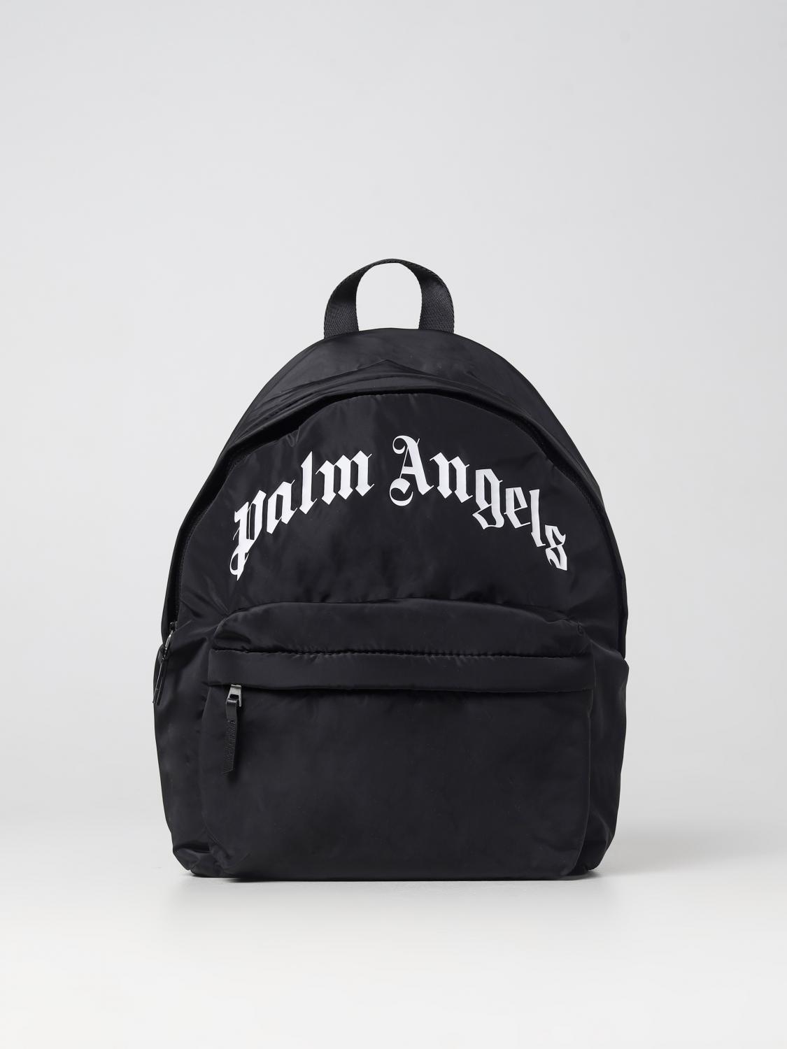 PALM ANGELS: Zaino in nylon Nero Zaino Palm Angels