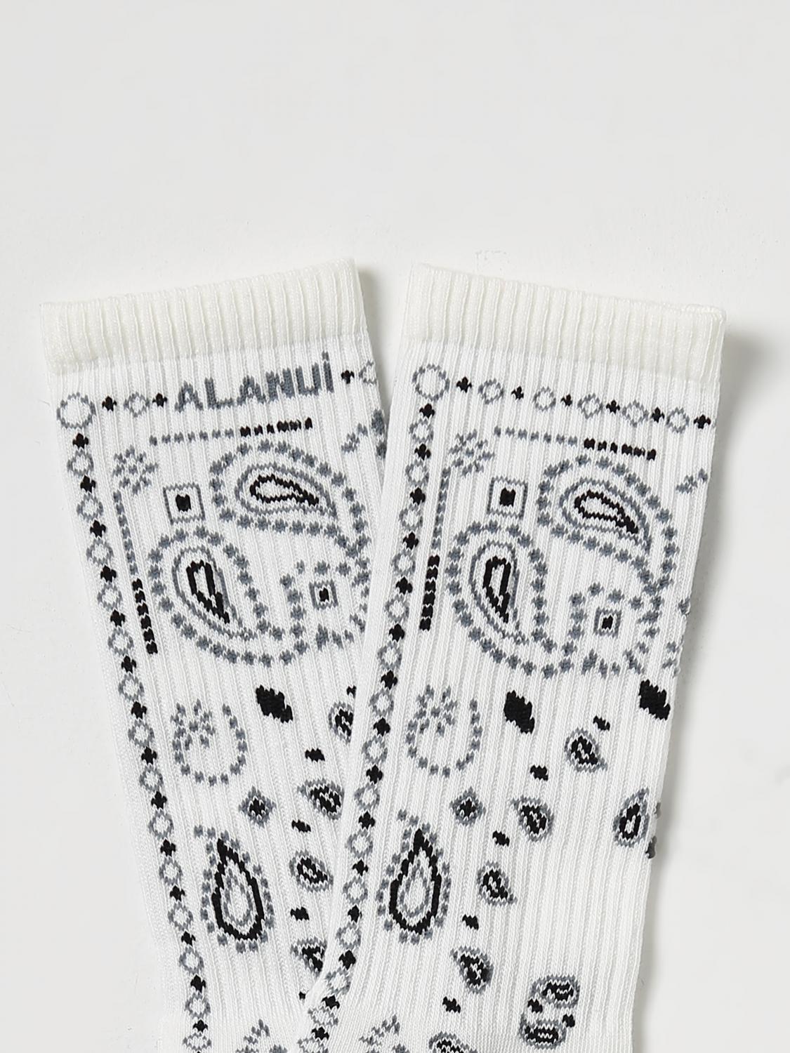 ALANUI CALZE: Calze Bandana Alanui in cotone jacquard, Panna - Img 2