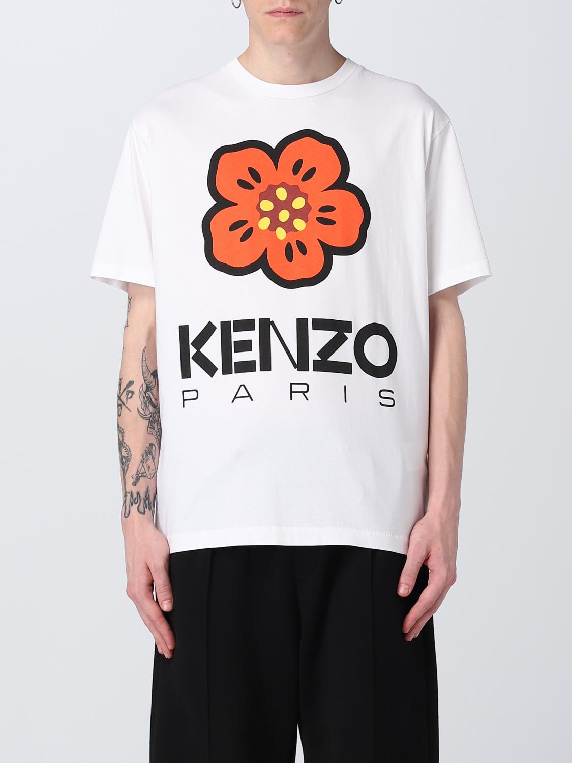 KENZO T-SHIRT: Kenzo Flower cotton t-shirt, White - Img 1