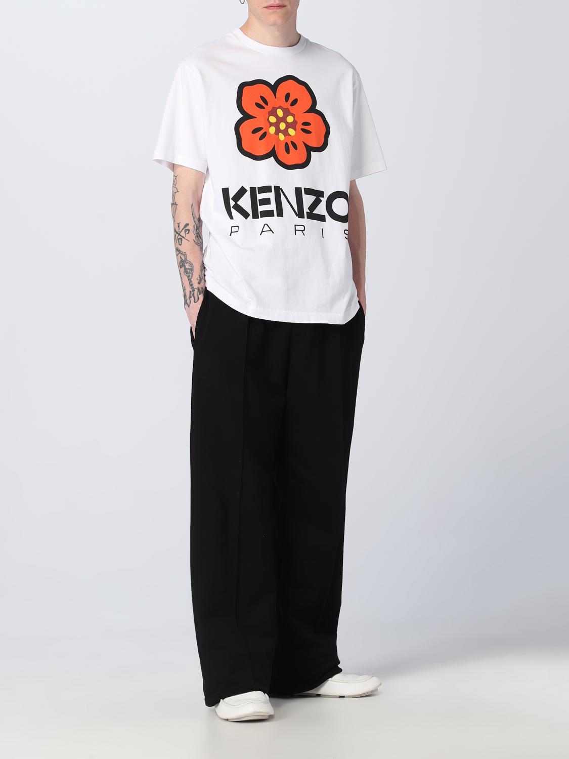 KENZO T-SHIRT: Kenzo Flower cotton t-shirt, White - Img 2