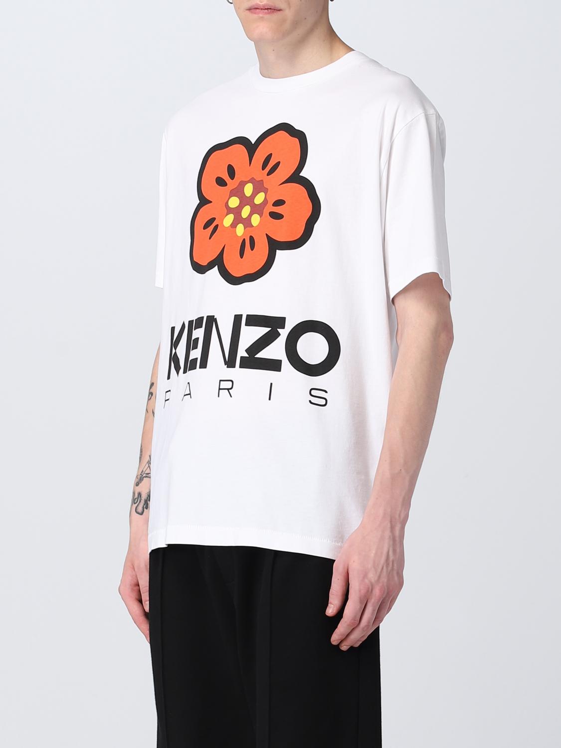 KENZO T-SHIRT: Kenzo Flower cotton t-shirt, White - Img 4