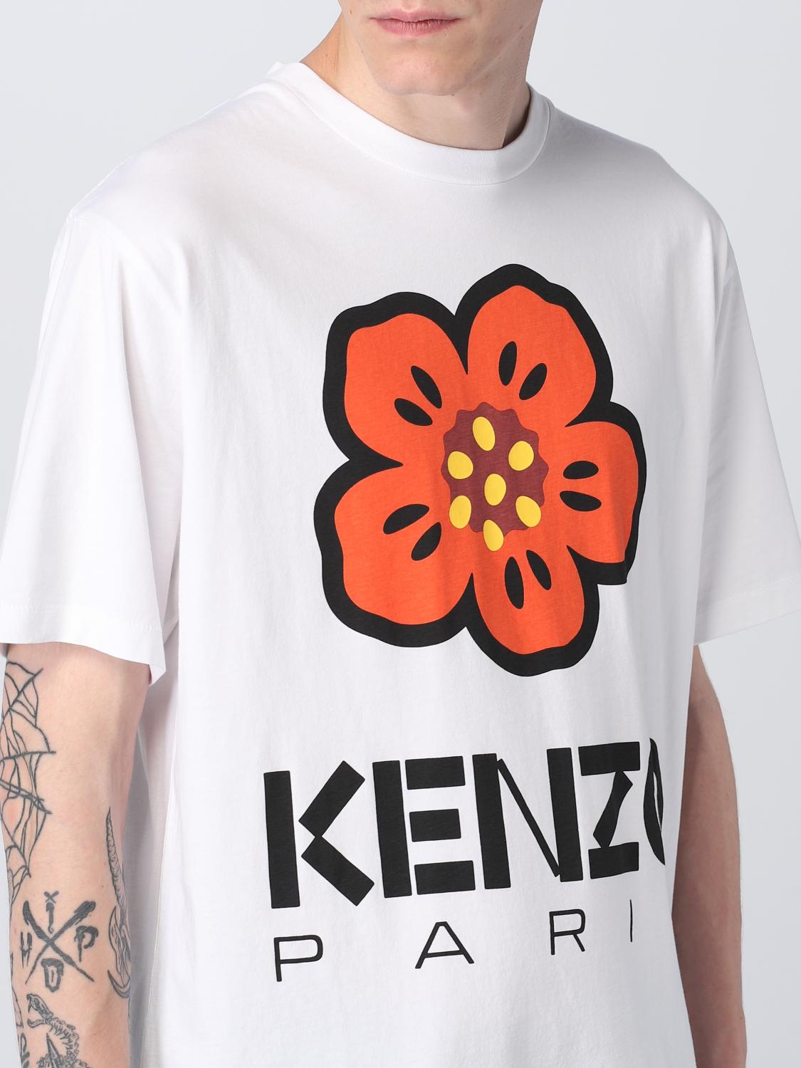 KENZO T-SHIRT: Kenzo Flower cotton t-shirt, White - Img 5