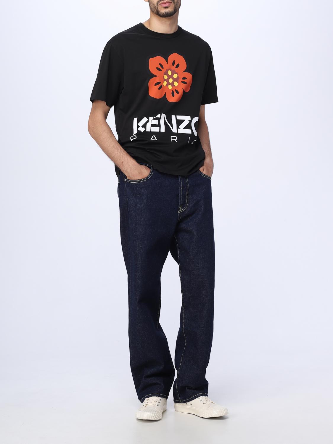 KENZO T-SHIRT: Kenzo Flower cotton t-shirt, Black - Img 2