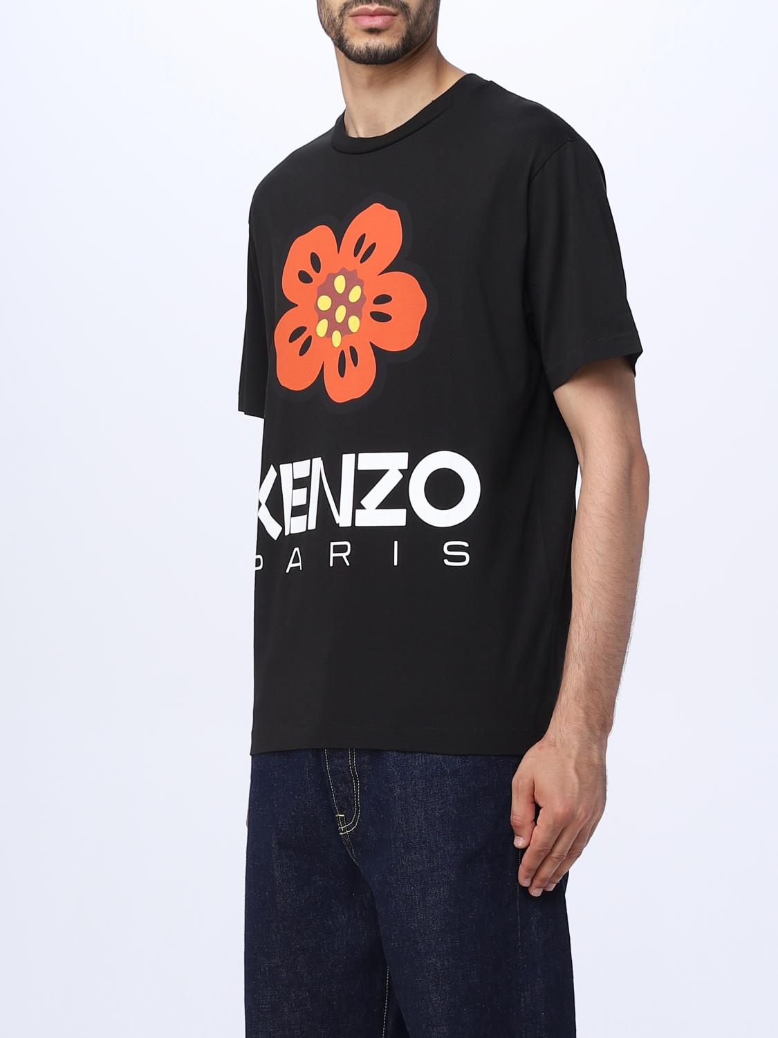 KENZO T-SHIRT: Kenzo Flower cotton t-shirt, Black - Img 4