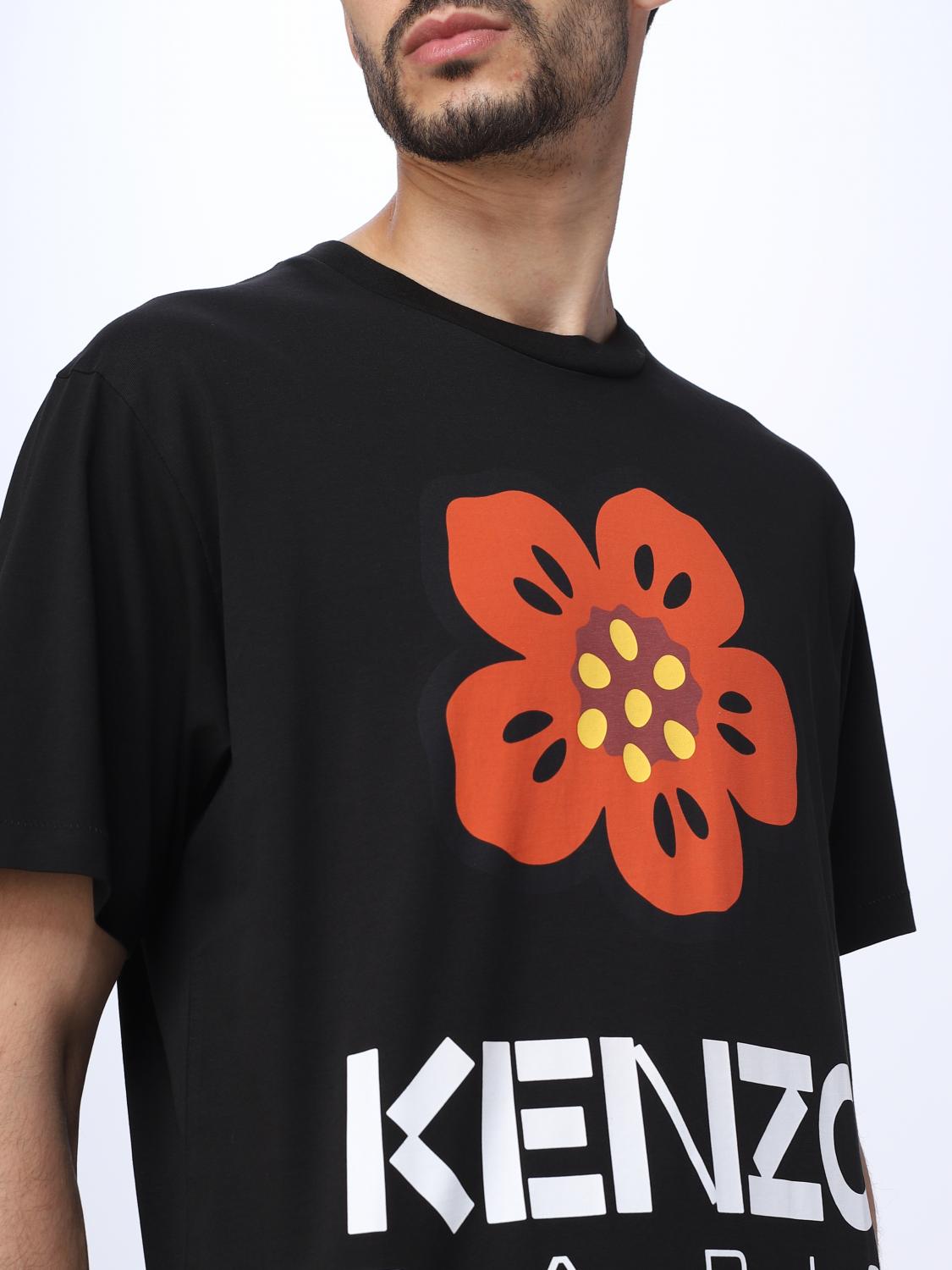 KENZO T-SHIRT: Kenzo Flower cotton t-shirt, Black - Img 5
