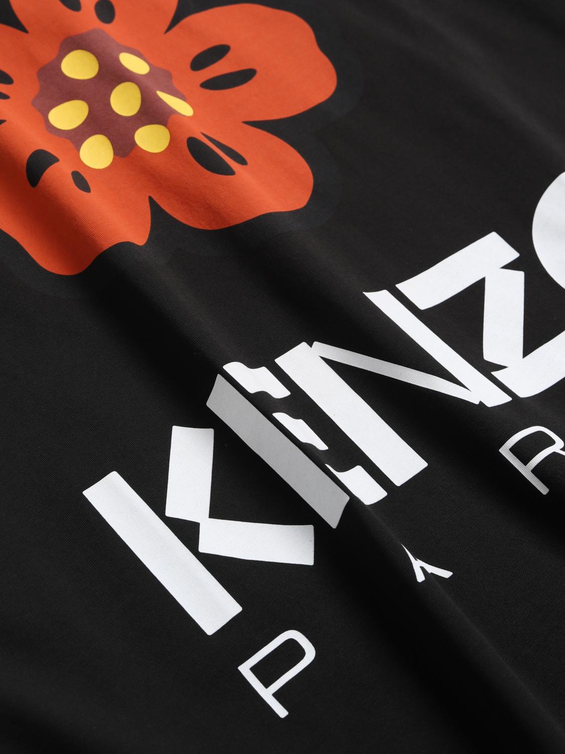 KENZO T-SHIRT: Kenzo Flower cotton t-shirt, Black - Img 6