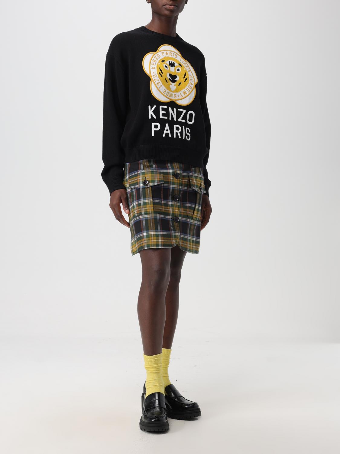 KENZO MAGLIA: Maglione Kenzo in lana e cotone, Nero - Img 2