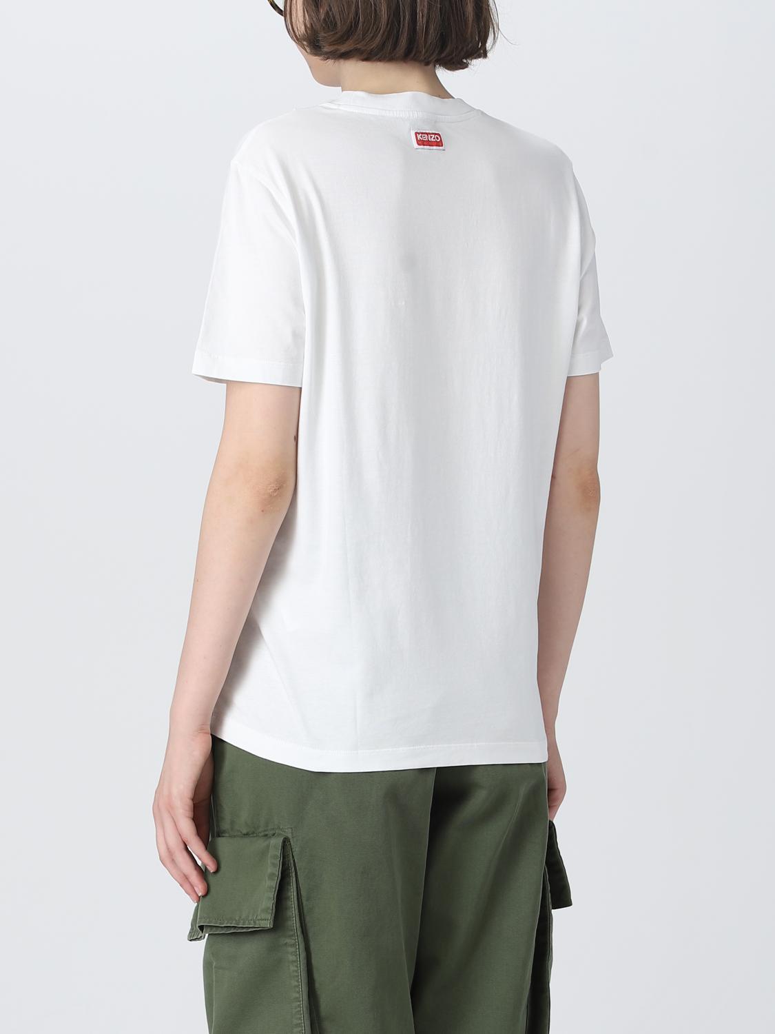 Kenzo Elephant Varsity Jungle cotton t-shirt - White