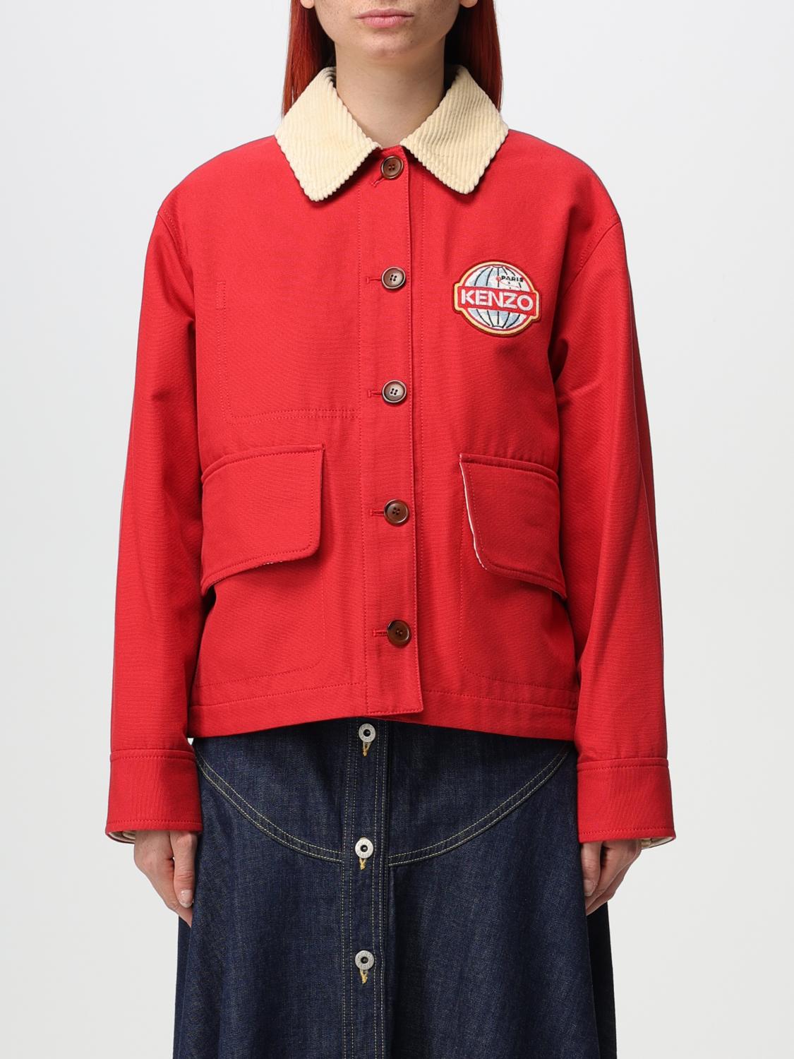 Kenzo cotton jacket - Cherry | FD62VE0459GC | GIGLIO.COM