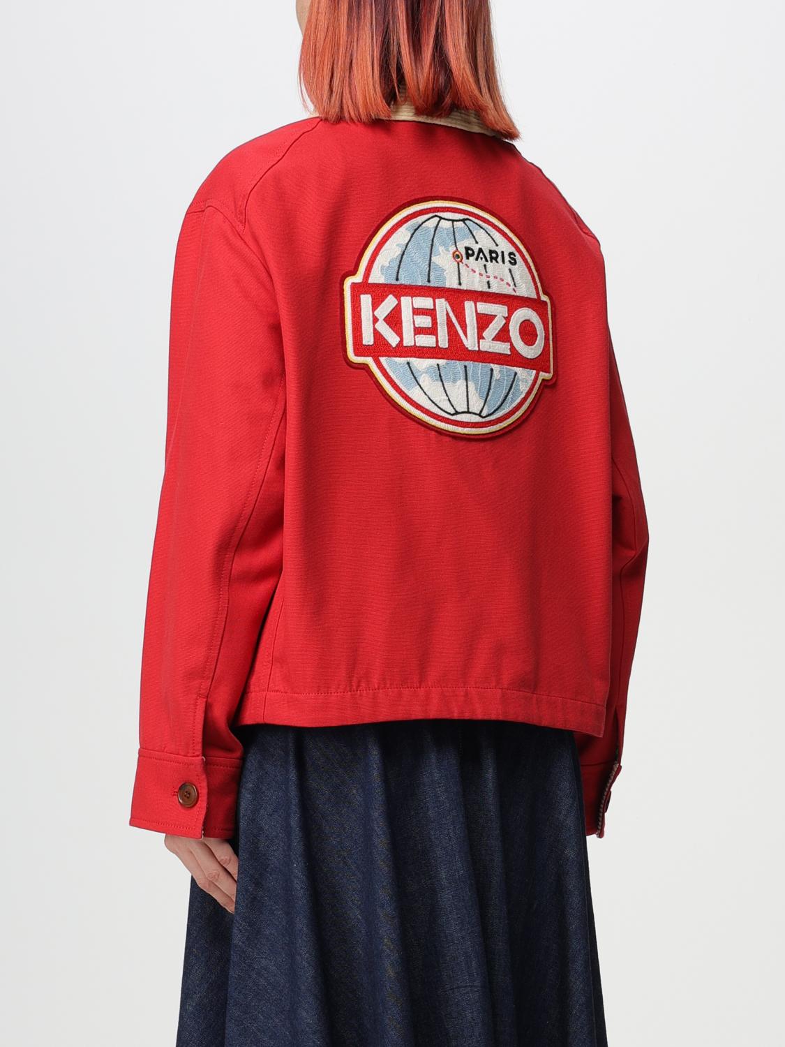 Kenzo cotton jacket - Cherry | FD62VE0459GC | GIGLIO.COM