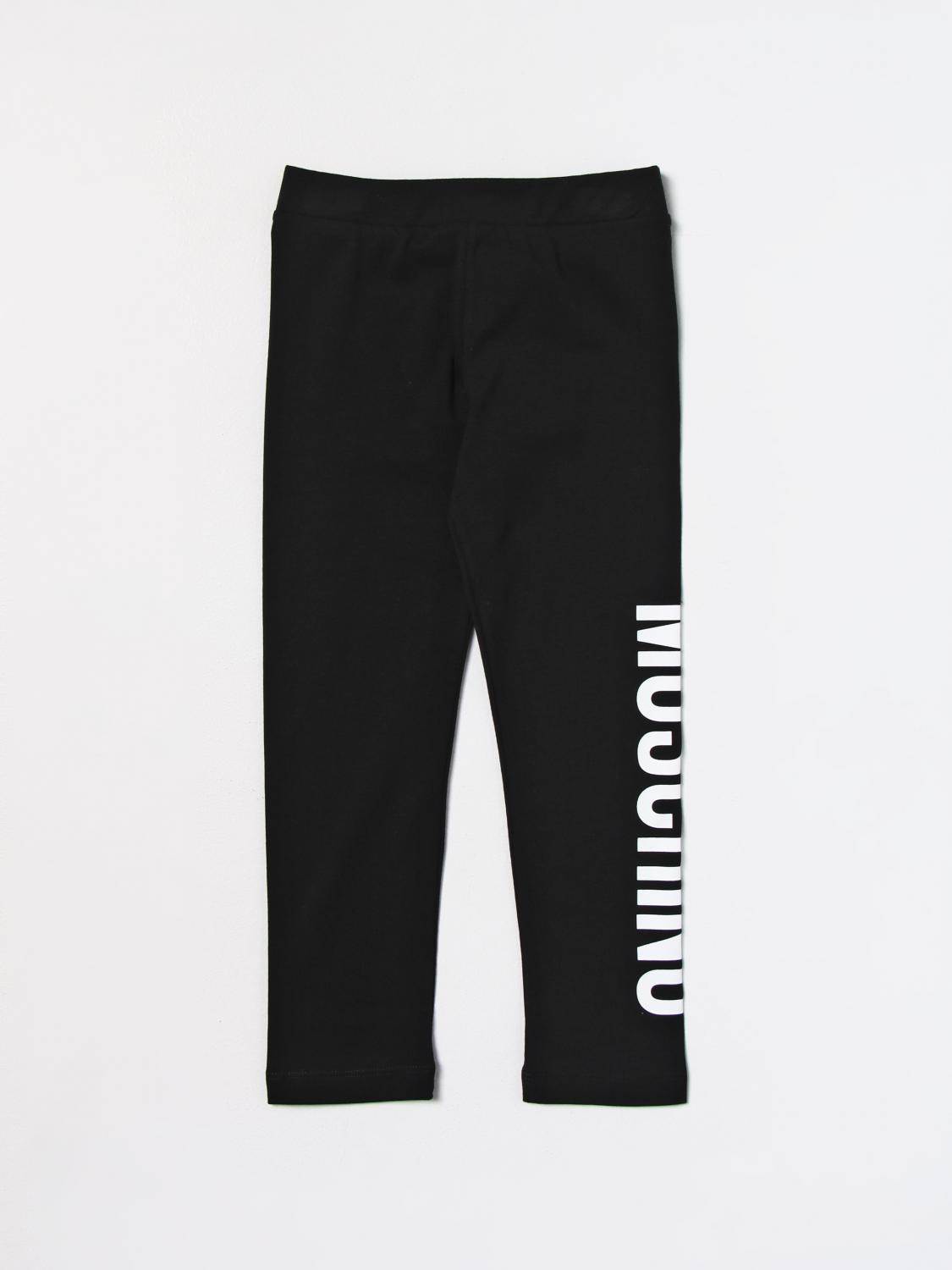 MOSCHINO HOSE: Hose kinder Moschino Kid, Schwarz - Img 1