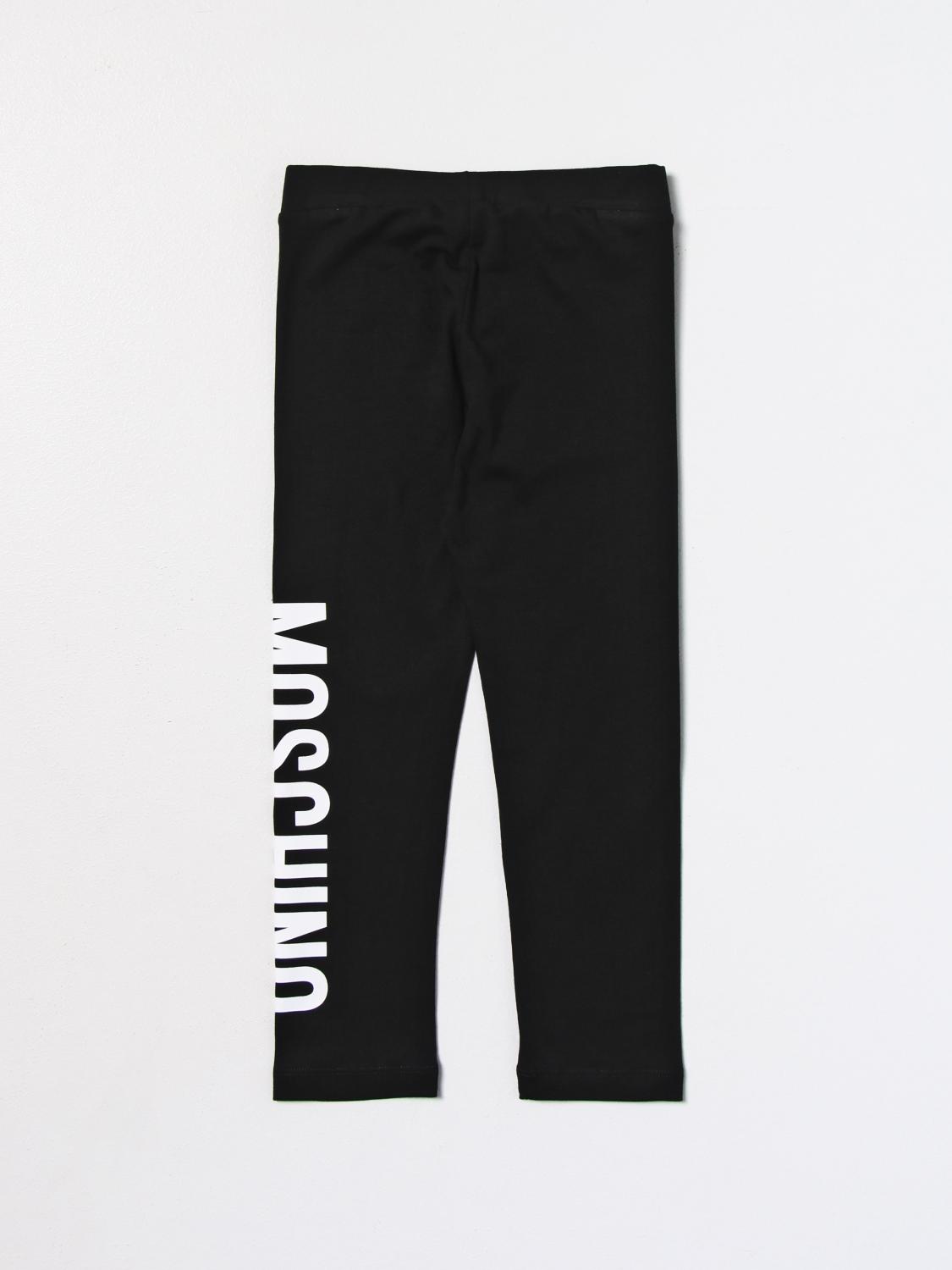 MOSCHINO HOSE: Hose kinder Moschino Kid, Schwarz - Img 2