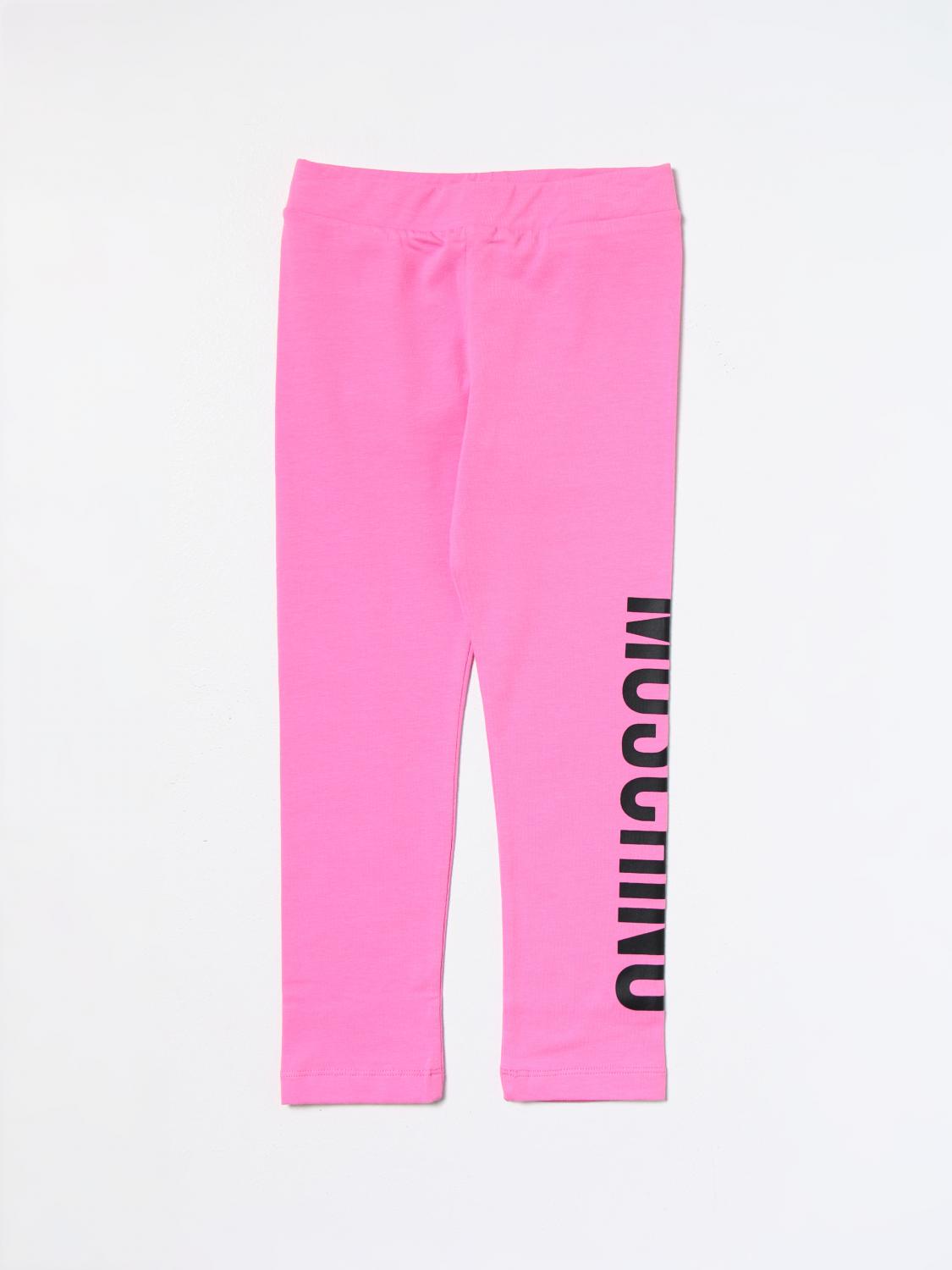 MOSCHINO HOSE: Hose kinder Moschino Kid, Fuchsia - Img 1
