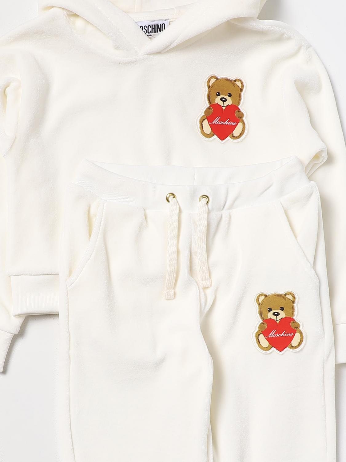 MOSCHINO KOMBINATION: Anzug kinder Moschino Kid, Weiß - Img 3