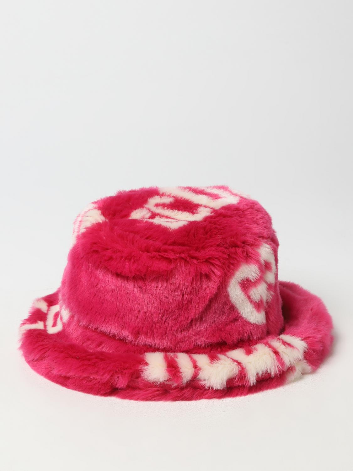 GCDS SOMBRERO: Sombrero mujer GCDS, Fucsia - Img 1