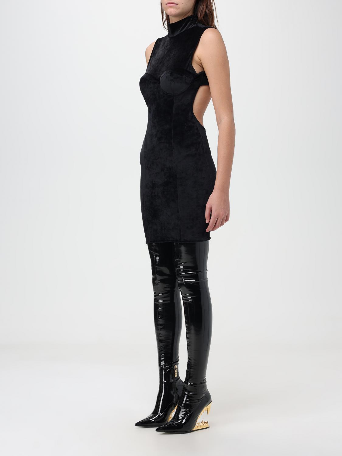 GCDS KLEID: Kleid damen GCDS, Schwarz - Img 3