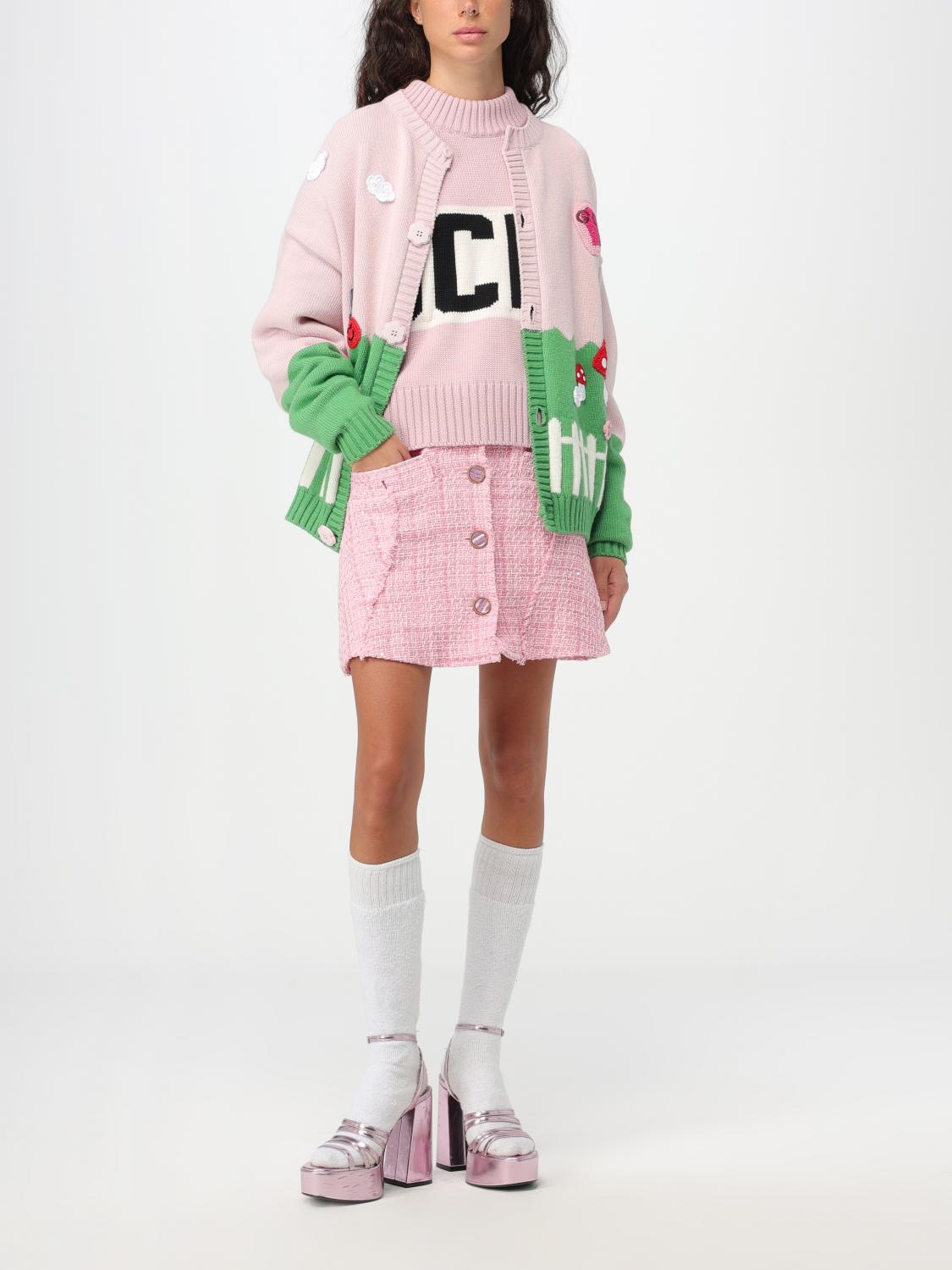 スカート GCDS Woman Skirt Pink FW23W650534 06 GCDS Outlet: Skirt woman - Pink | GCDS skirt FW23W650534