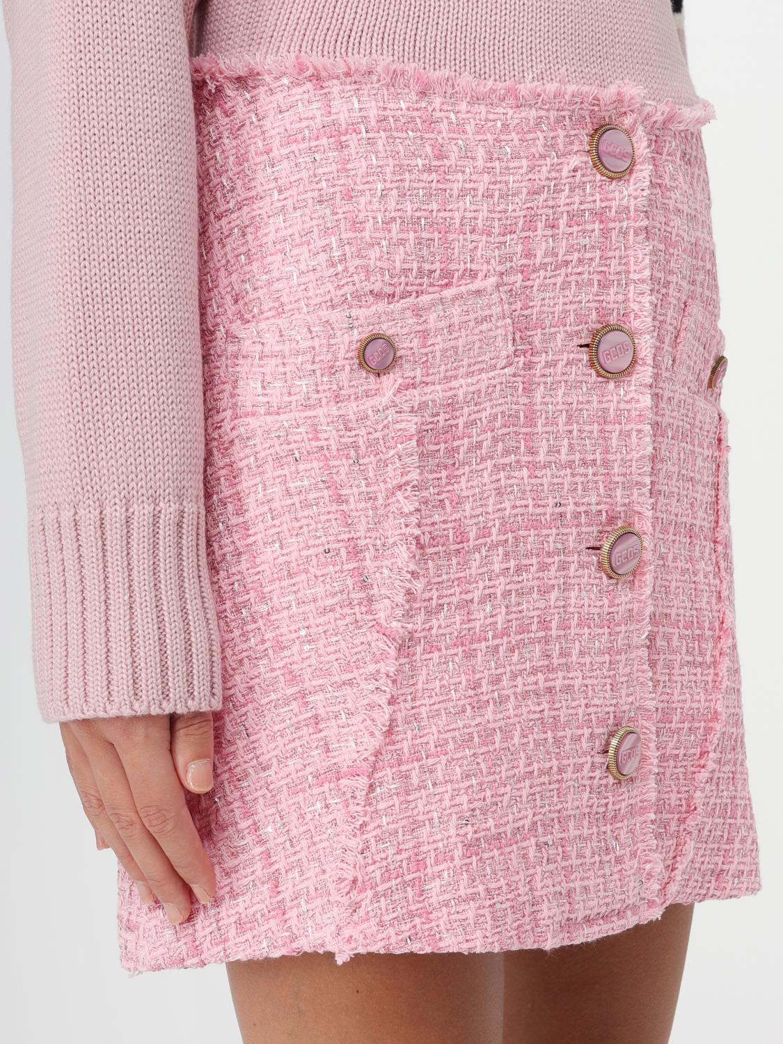 スカート GCDS Woman Skirt Pink FW23W650534 06 GCDS Outlet: Skirt woman - Pink | GCDS skirt FW23W650534
