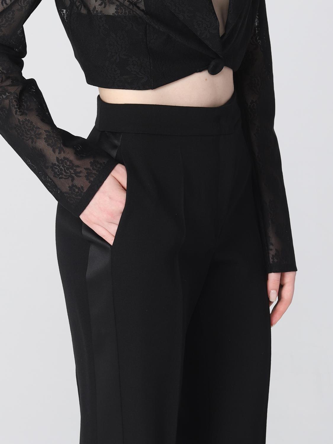 パンツ Moschino SS25 VIRGIN WOOL PANTS (03010517 0020) MOSCHINO COUTURE: pants in virgin wool - Black | Moschino