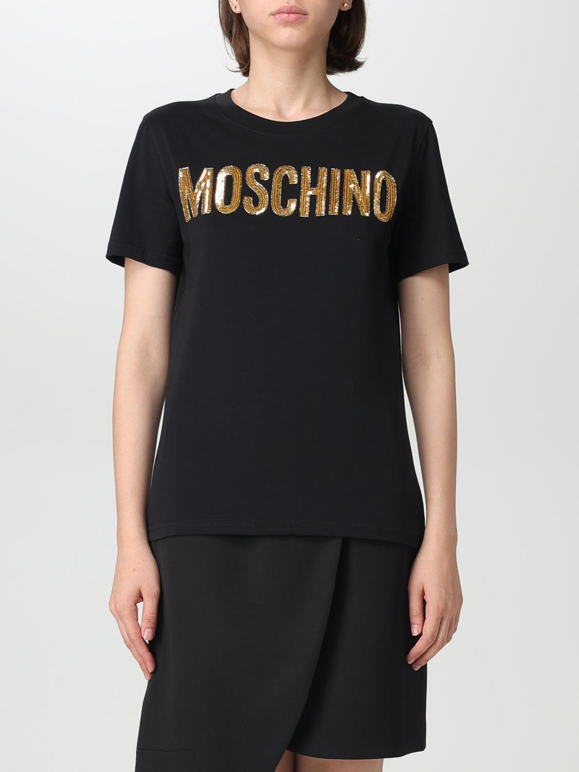 MOSCHINO COUTURE: cotton t-shirt Black Moschino Couture t