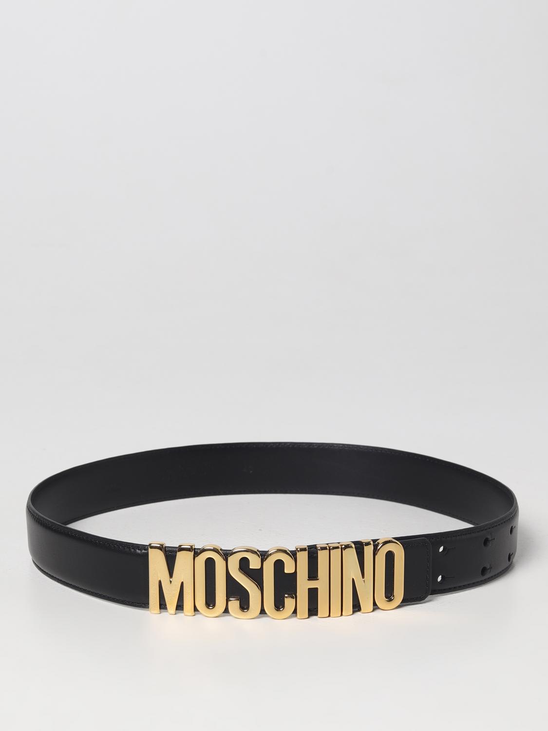 Moschino Couture Logo Lettering Leather Belt Black Size IT 42 Used Moschino Couture Logo Lettering Leather Belt Black Size  main image 4