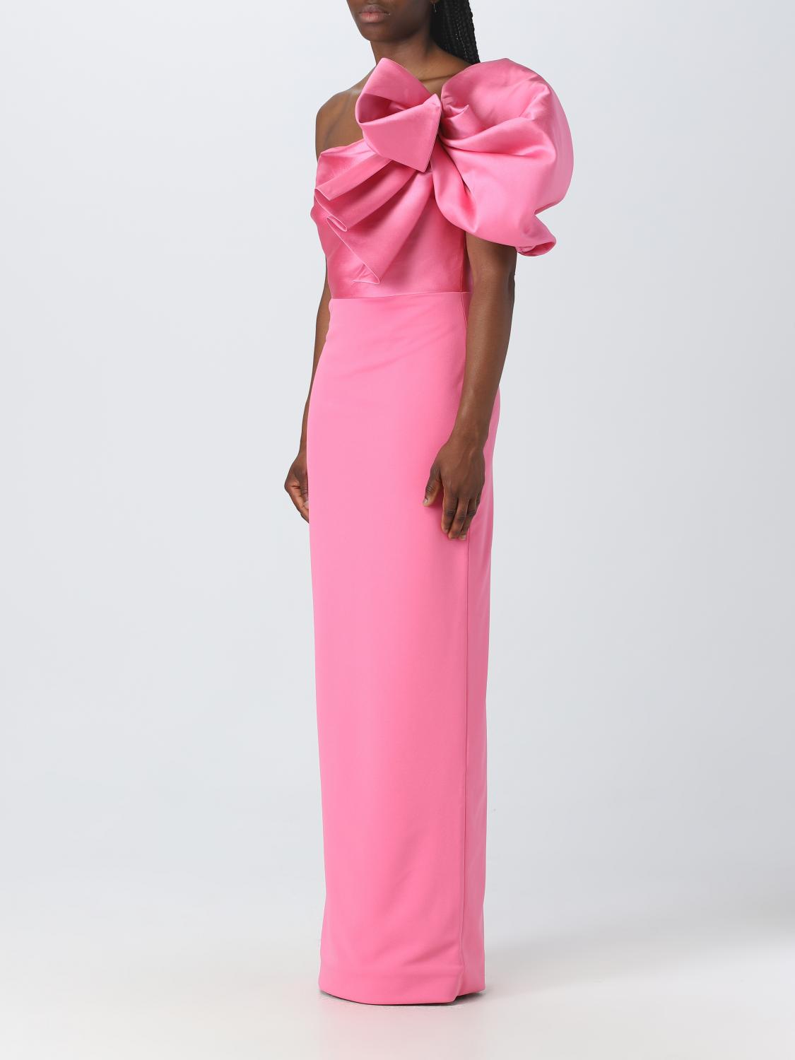 solace london pink dress Kinsley Maxi in Rose offering a sophisticated silhouette Solace London Alessandra Maxi Dress