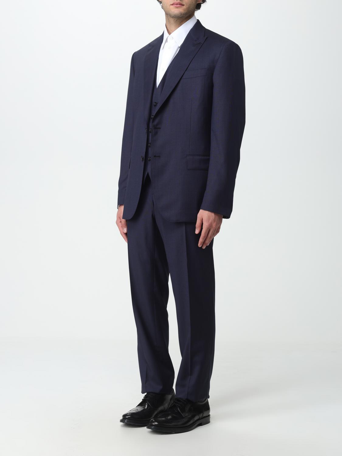 BRIONI 西服套装: 西服套装 男士 Brioni, 蓝色 - Img 4