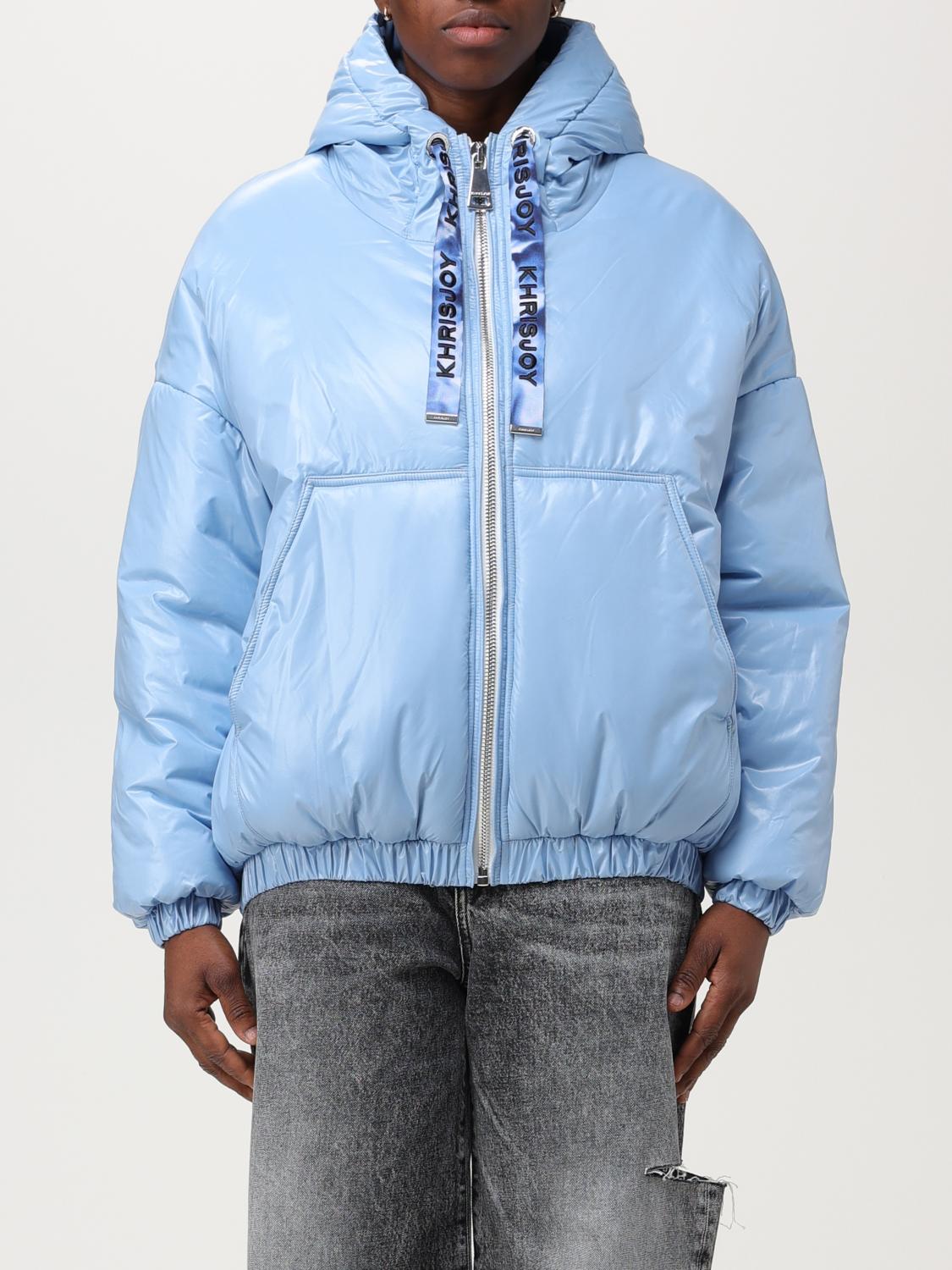 ジャケット KHRISJOY Woman Jacket Gnawed Blue KWS25R0612NYNY06 TRB001 KHRISJOY: Jacket woman - Gnawed Blue | Khrisjoy jacket