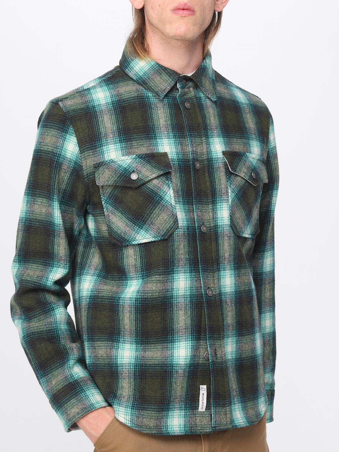 WOOLRICH SHIRT: Shirt men Woolrich, Green - Img 4