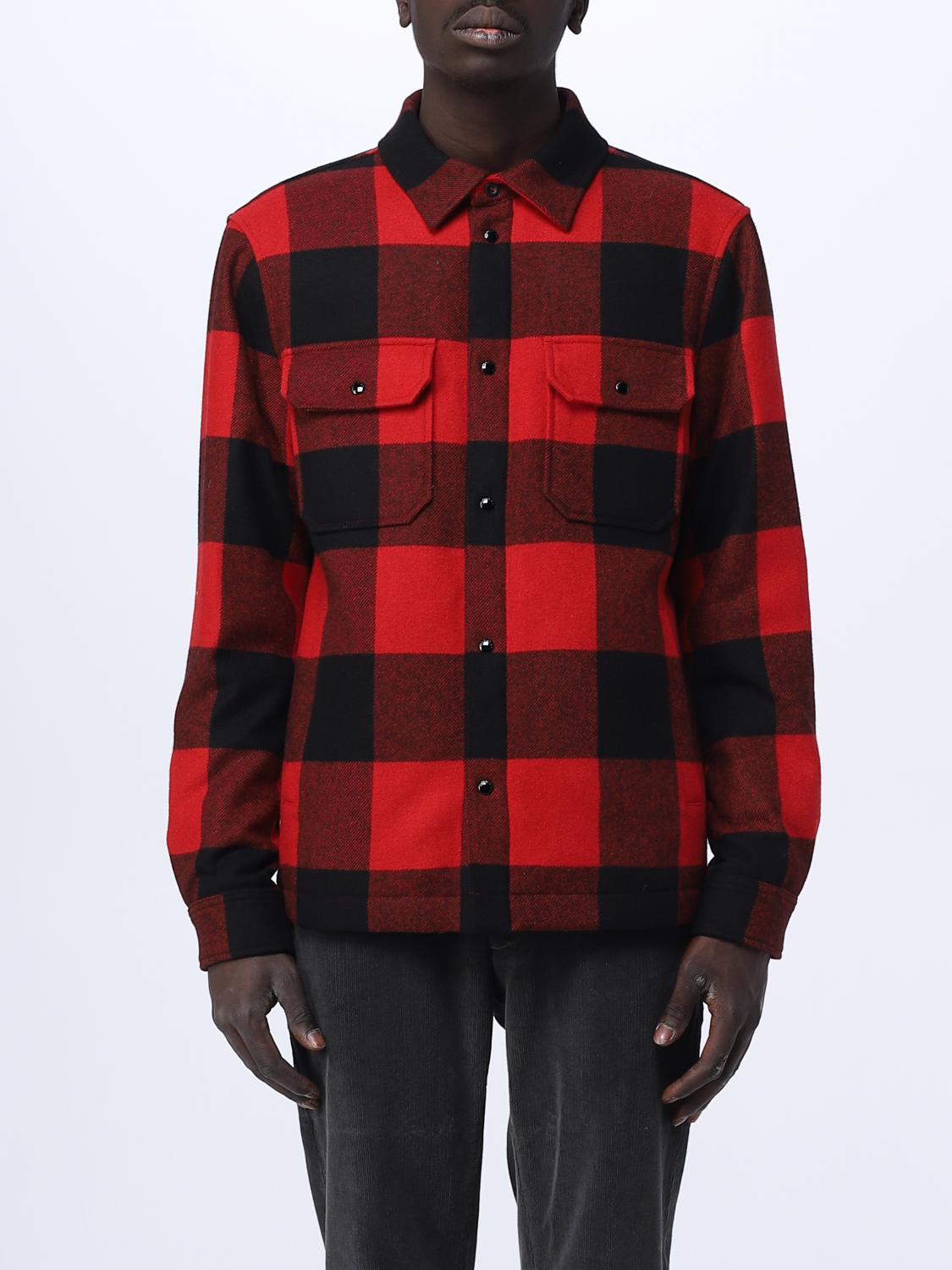 WOOLRICH CAMICIA: Camicia Alaskan Woolrich in misto lana imbottita, Rosso - Img 1