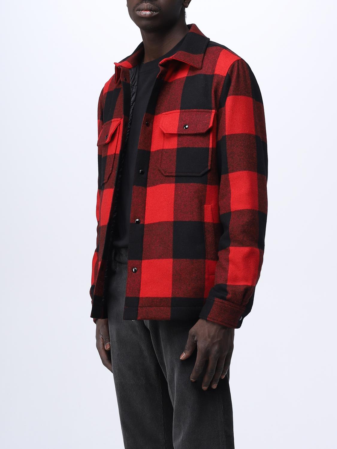 WOOLRICH CAMICIA: Camicia Alaskan Woolrich in misto lana imbottita, Rosso - Img 3