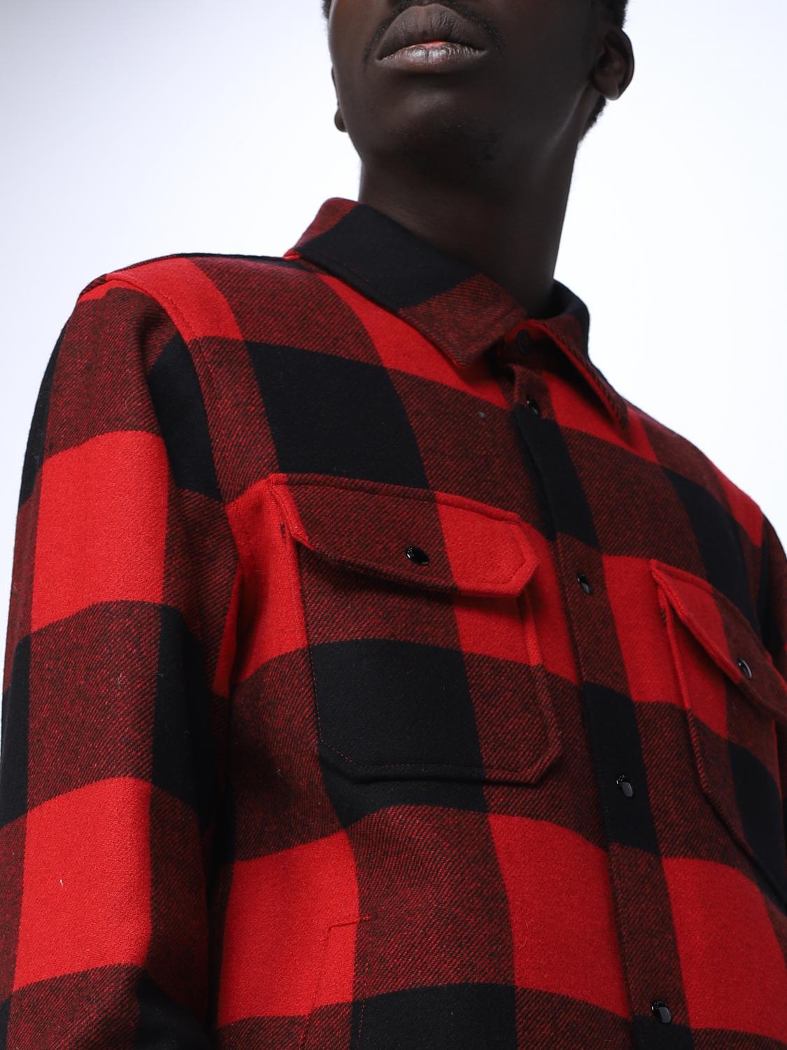 WOOLRICH CAMICIA: Camicia Alaskan Woolrich in misto lana imbottita, Rosso - Img 4