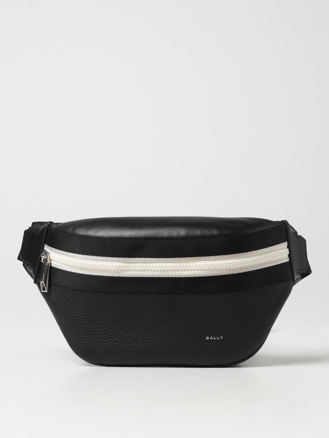 BALLY Bord Bum belt bag in grained leather Black Bally belt bag MAS01IVT397 online at GIGLIO.COM