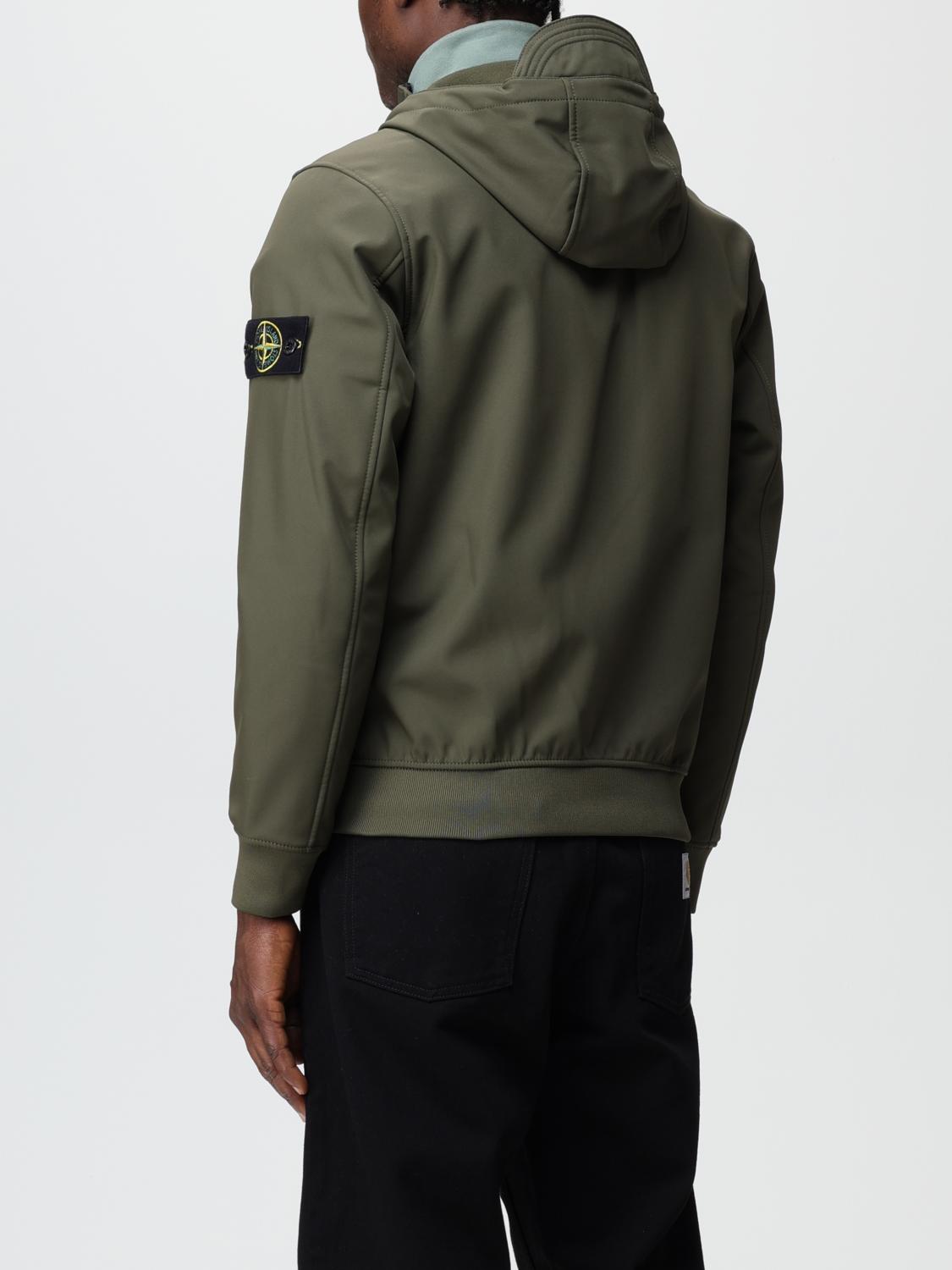 STONE ISLAND ジャケット: ジャケット メンズ Stone Island, オリーブ - Img 3