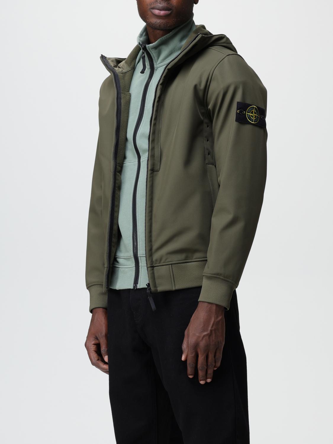 STONE ISLAND ジャケット: ジャケット メンズ Stone Island, オリーブ - Img 4