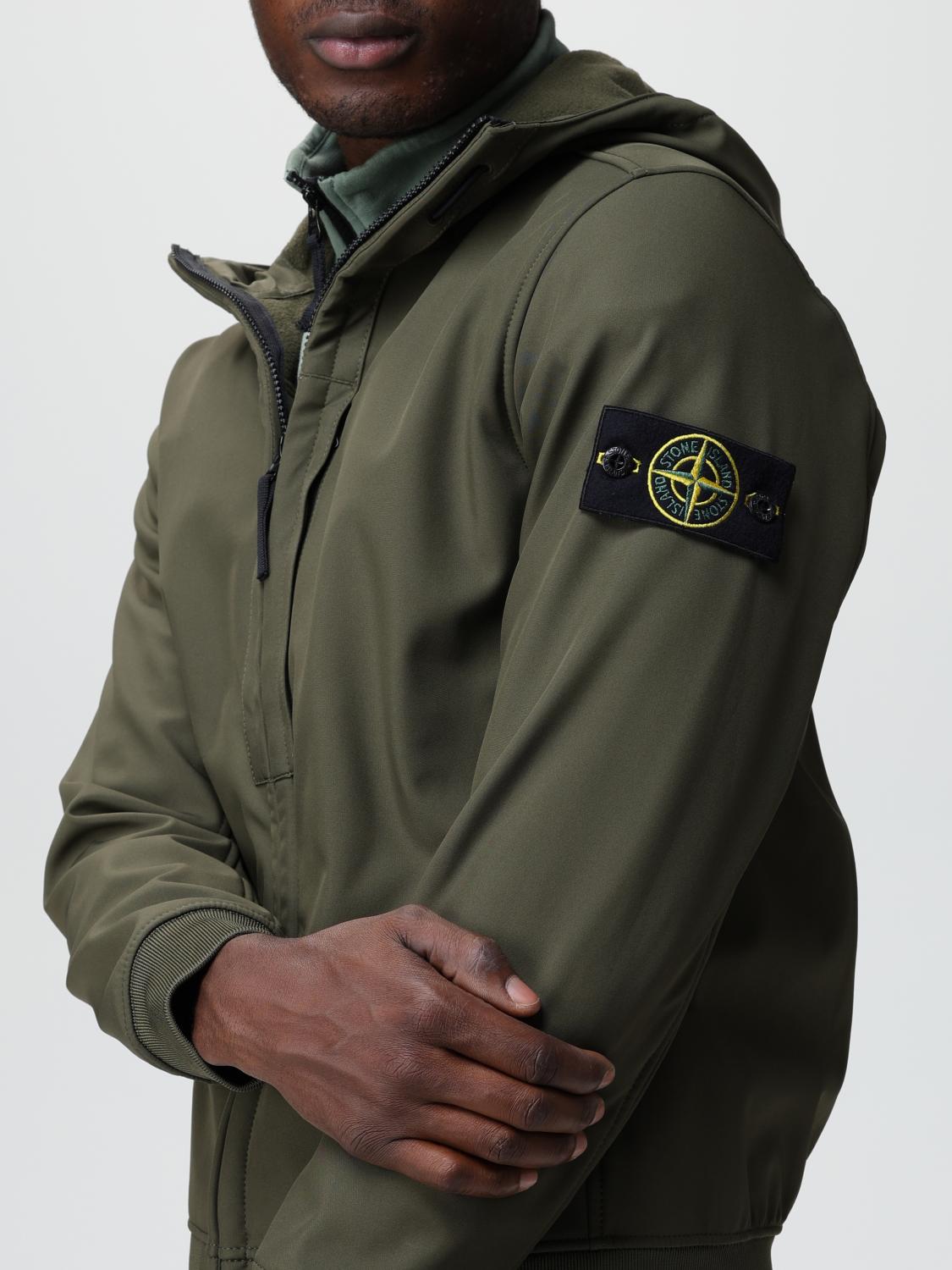 STONE ISLAND ジャケット: ジャケット メンズ Stone Island, オリーブ - Img 5