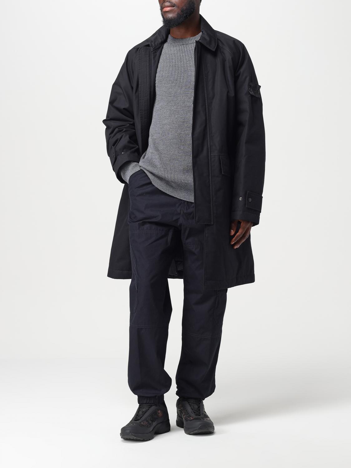 STONE ISLAND TRENCH COAT: Jacket men Stone Island, Black - Img 2