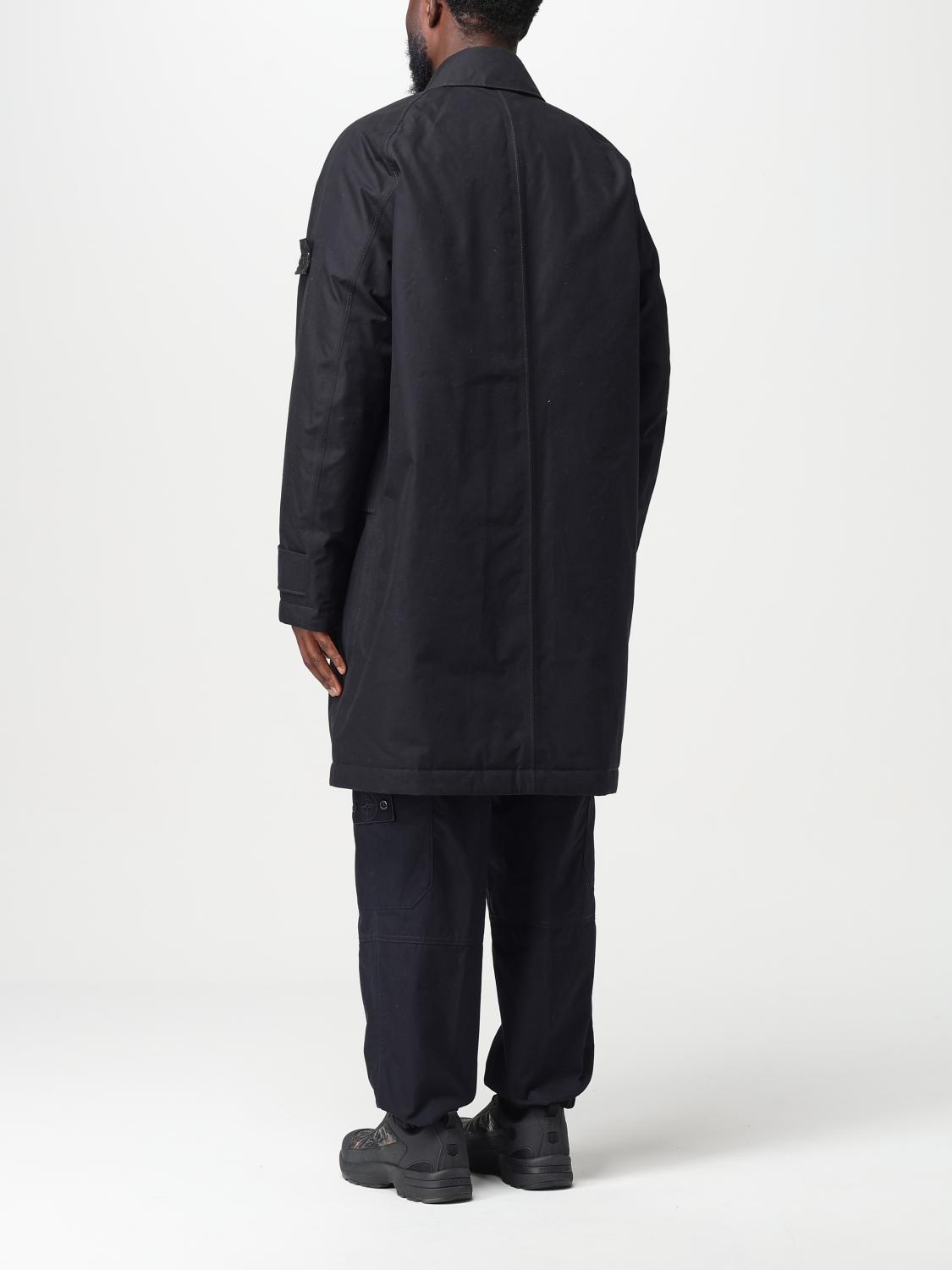 STONE ISLAND TRENCH COAT: Jacket men Stone Island, Black - Img 3