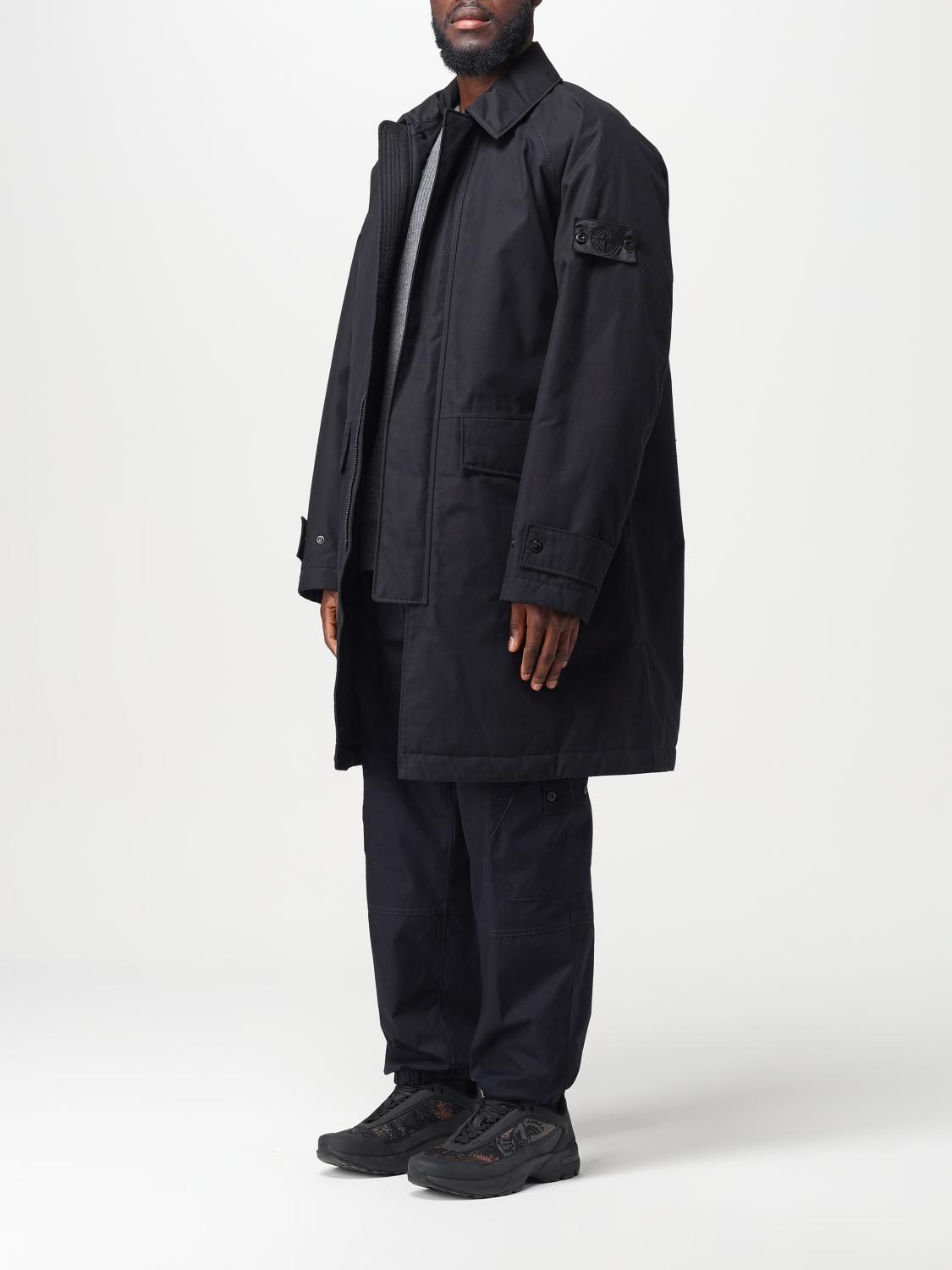 STONE ISLAND TRENCH COAT: Jacket men Stone Island, Black - Img 4