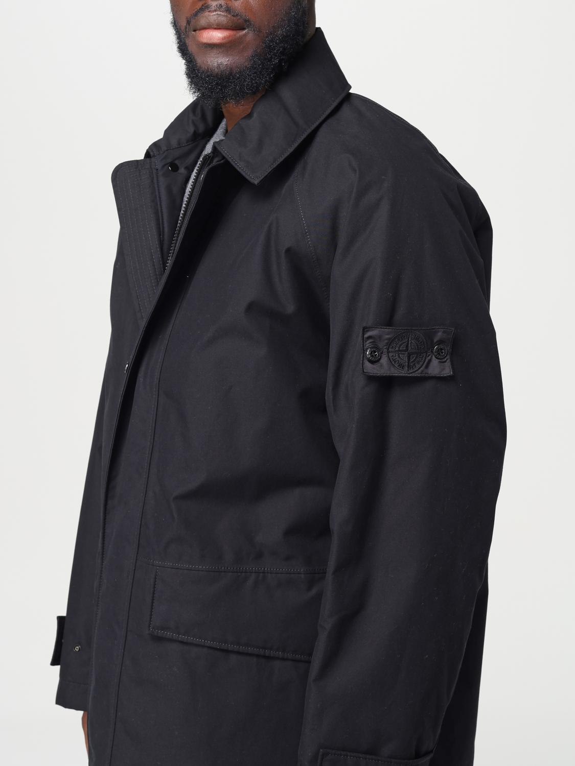 STONE ISLAND TRENCH COAT: Jacket men Stone Island, Black - Img 5