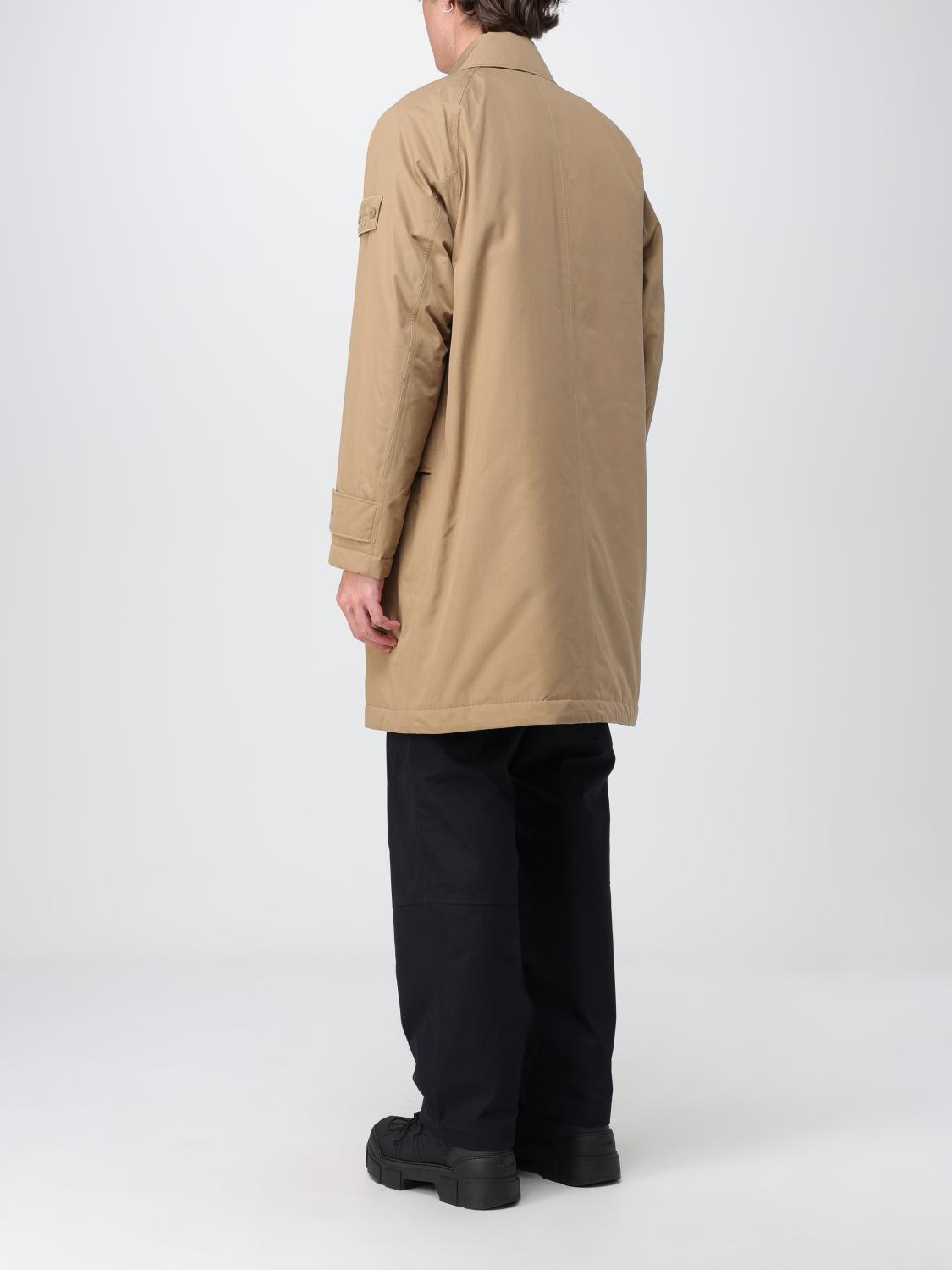 STONE ISLAND TRENCH: Trench Gost Stone Island in cotone O-Ventile®, Beige - Img 3