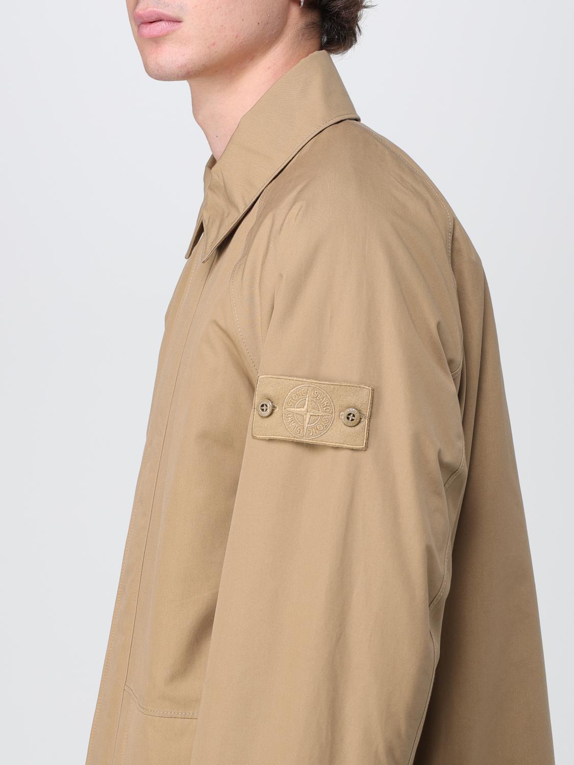 STONE ISLAND TRENCH: Trench Gost Stone Island in cotone O-Ventile®, Beige - Img 5