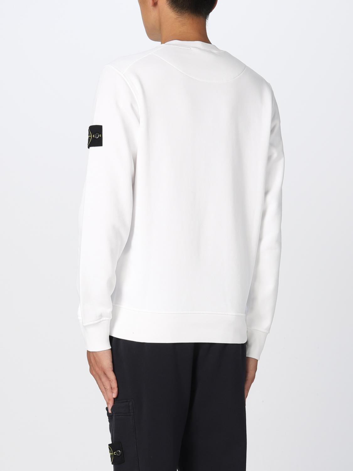 STONE ISLAND SUDADERA: Sudadera hombre Stone Island, Blanco - Img 3