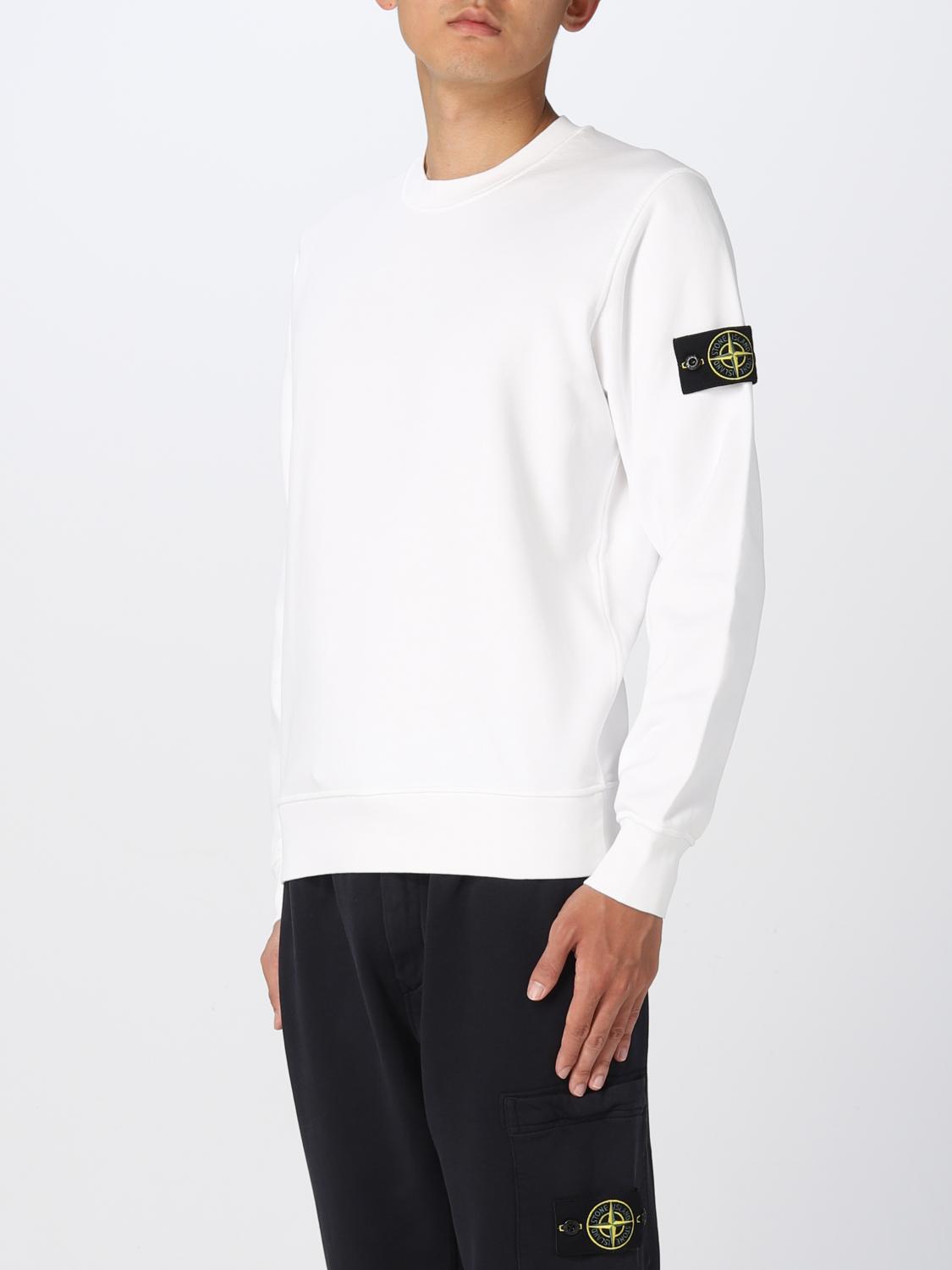 STONE ISLAND SUDADERA: Sudadera hombre Stone Island, Blanco - Img 4